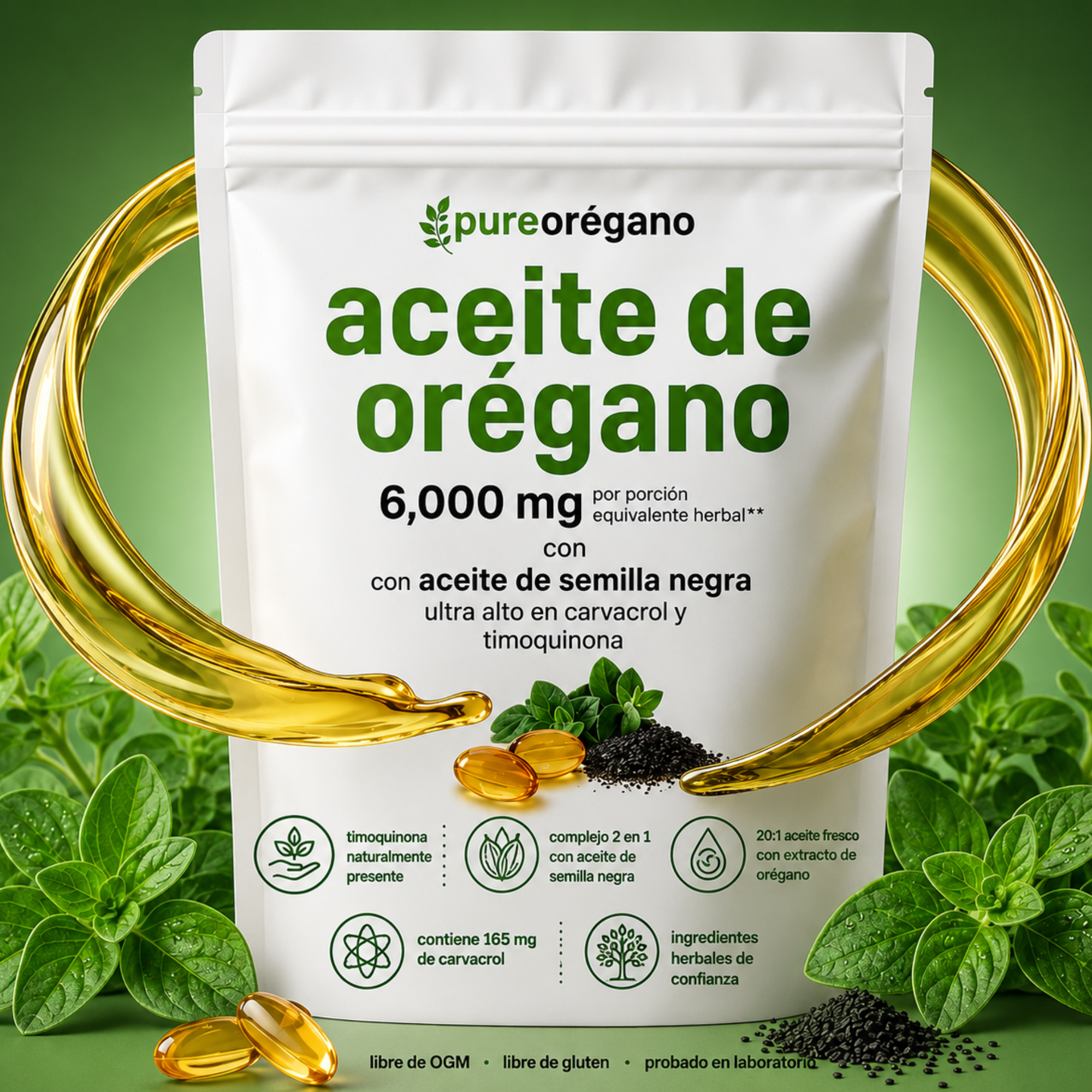 Capsulas de aceite de orégano