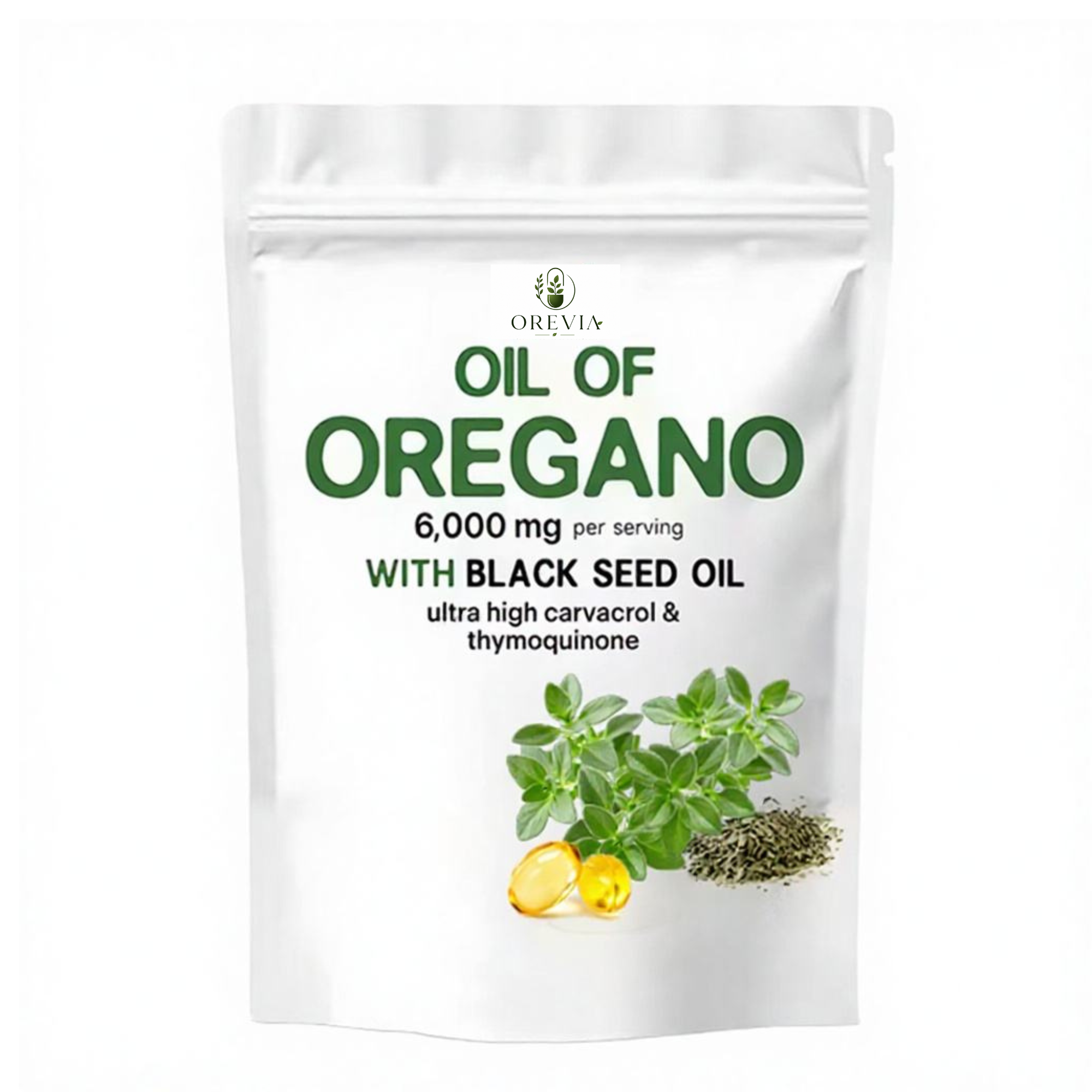 Capsulas de aceite de orégano