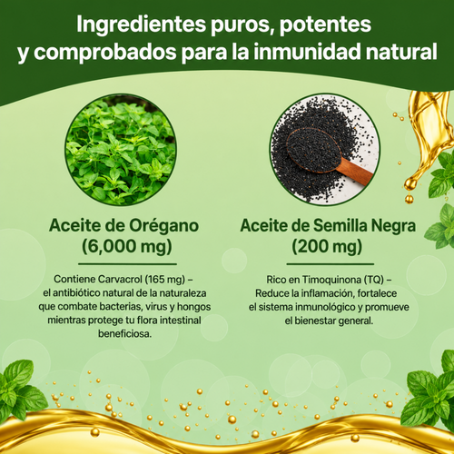 Capsulas de aceite de orégano